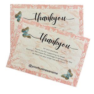 Butterfly Thank You Business Card